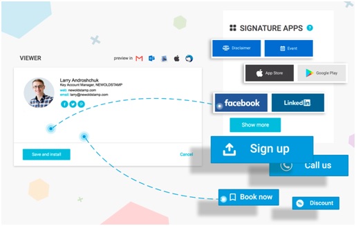 Provide links to business profiles on social media pages