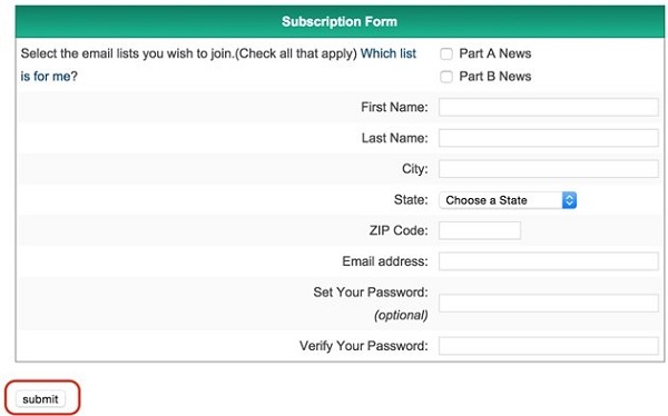 Subscription Forms