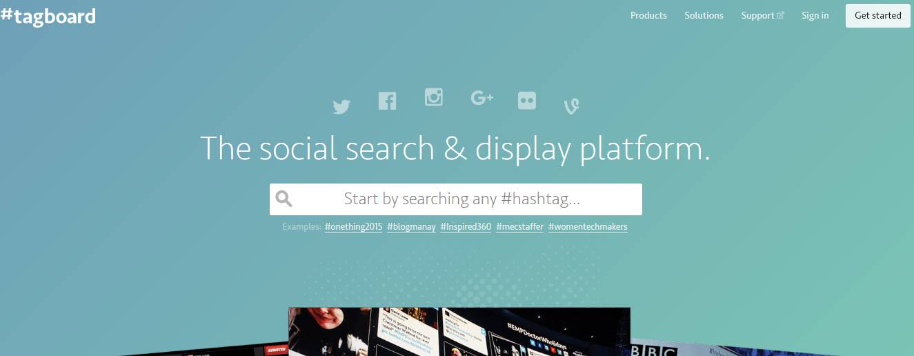 Tagboard social media tool