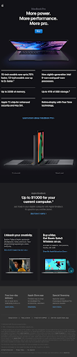 macbook pro ads through email marketing