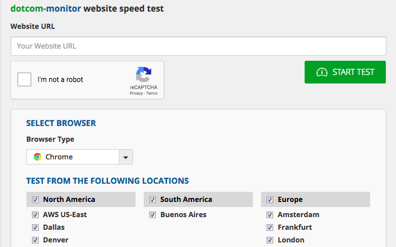 Website Speed Test